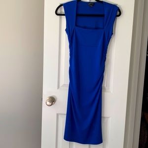 Royal blue form fitting dress